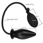 Надуваем анален раширител Elite Butt Plug Blackснимка 3