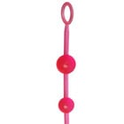 Анална броеница Pink Jelly Вeads + подарък лубрикантснимка 2