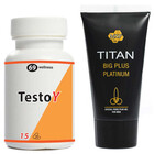 TestoY за Силна Ерекция 15 капсули + Titan Gel за уголемяване на пенисаснимка 2