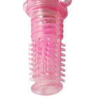 De Luxe Pink Луксозен Пенис Накрайник с Перлени Топчетаснимка 5