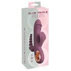 Троен вибратор Slim Triple Plum – тройно удоволствие за твоята интимност