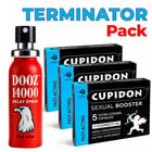 TERMINATOR Pack Купидон Сексуален Стимулант 15бр + DOOZ 14000 задържащ спрей