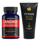 TITAN SET Titan gel за уголемяване на пениса + ANDRO MAXMAN хапчета за уголемяване на пенисаснимка 2