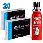 Black-Ant Секс Стимулант 20 капсули + DOOZ 14000 спрей за задържанеснимка 2