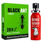 Черна Мравка BLACK ANT 20бр капсули за ерекция + DOOZ 14000 спрей за задържанеснимка 2