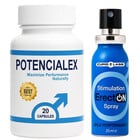 POTENCIALEX капсули секс стимулант за мъже + Спрей за мощна Ерекция ErectON 30мл