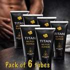 6 x Titan gel - Титан гел платинум за уголемяване на пениса