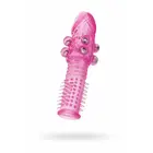 De Luxe Pink Луксозен Пенис Накрайник с Перлени Топчета