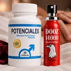 POTENCIALEX капсули секс стимулант за мъже + DOOZ 14000 спрей за задържане 45ml