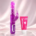 Hi-tech вибратор Purple Revenous Petite Bunny + Подарък Възбуждащ гел
