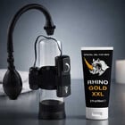 Гел за увеличаване на пениса Rhino Gold Gel XXL + Вибро помпа за увеличаване размера на пениса