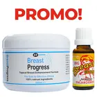 Breast Progress гел за уголемяване на гърдите + Капки за уголемяване на бюста Big Breast drops