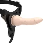 FETISH SUBMISSIVE HARNESS - Телесен реалистичен силиконов 16 см