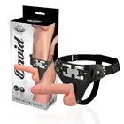 HARNESS ATTRACTION - делукс харнес с реалистичен вибрация 18 см диаметър 4.5 см