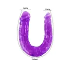 BAILE - Двоен дилдо IN LILAC FLEXIBLE желеснимка 3