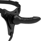FETISH SUBMISSIVE HARNESS - Черен силиконов реалистичен 16 см