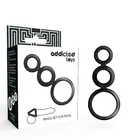 ADDICTED TOYS - RINGS комплект за PENIS - SMOKED