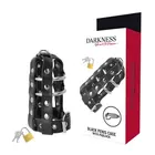 DARKNESS - LEATHER CHASTITY CAGE с LOCK