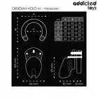 ADDICTED TOYS LOCKED - OBSIDIAN HOLD клетка за пенис SIZE Mснимка 2