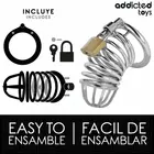 ADDICTED TOYS LOCKED - IRON CELL метален клетка за пенис SIZE Mснимка 2