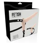 FETISH SUBMISSIVE HARNESS - Телесен силиконов вибратор 15 смснимка 3