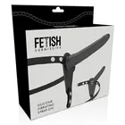 FETISH SUBMISSIVE HARNESS - Черен силиконов вибратор 15 смснимка 3