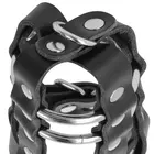DARKNESS - LEATHER CHASTITY CAGE с LOCKснимка 3