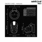 ADDICTED TOYS LOCKED - GILDEN CAGE силиконов клетка за пенис 8.5 смснимка 3