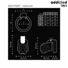 ADDICTED TOYS LOCKED - SILENT KEEP клетка за пенис 7.5 смснимка 3