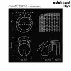 ADDICTED TOYS LOCKED - CHASTITY DEPTHS клетка за пенис 7.5 смснимка 3