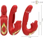 INTENSE - NATHY двоен вибратор с MULTIFUNCTION STIMULATING MOUTH червенснимка 3
