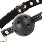BEGME - Черен EDITION BALL гег VEGAN LEATHERснимка 5