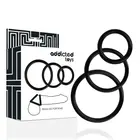 ADDICTED TOYS - RINGS комплект за PENIS черен