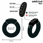 ADDICTED TOYS - HEATING EFFECT VIBRATING пенис пръстен дистанционно управлениеснимка 4