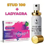 Промо!!! Спрей за задържане Stud 100 + Възбуждащи капсули за жени LadyagrA