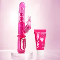 Hi-tech вибратор Pink Revenous Petite Bunny + Подарък Възбуждащ гел