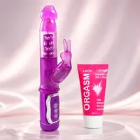 Hi-tech вибратор Purple Revenous Petite Bunny + Подарък Възбуждащ гел