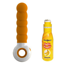 Оребрен вибратор G-spot Odeco Orange + подарък  Hi-Tech вибратори