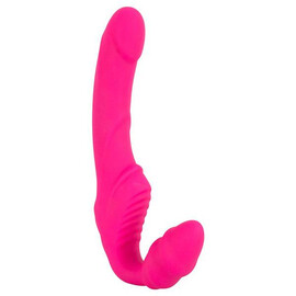 Вибриращ двоен страпон Vibrating Strapless Strap-On Pink мнения и цена с намаление от sex shop