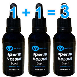 1+1=3 Капки за повече сперма Sperm Volume boost  Ерекция секс стимуланти