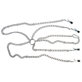 Щипки за зърна и клитор и нашийник  Аксесоари за жени