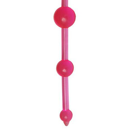 Анална броеница Pink Jelly Вeads + подарък лубрикант  Анални броеници