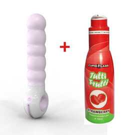 Оребрен вибратор  G-spot Odeco Pink + подарък лубрикант  Hi-Tech вибратори