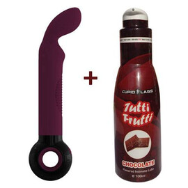 Вибратор G-spot О-zone Darkwine + подарък лубрикант  Hi-Tech вибратори