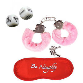 Секси комплект Be naughty in Pink  Подарък за Жена