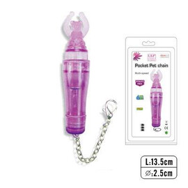 Мини вибратор Pocket Bear Chain  Вибро-стимулатори