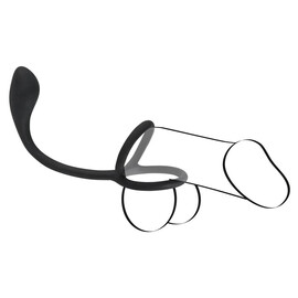 Пенис ринг с бът плъг Cock & ball ring with butt plugснимка 5