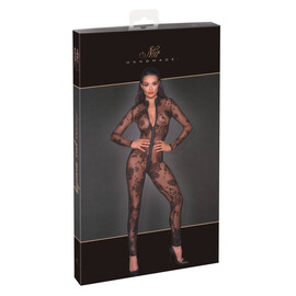 Noir Jumpsuit Flock L  Секси бодита