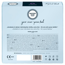 36бр Презервативи Mister Size 69мм  Презервативи