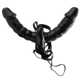 Двоен Страп-он Double Delight Strap-On-Vibrator  Пенис колани страпон